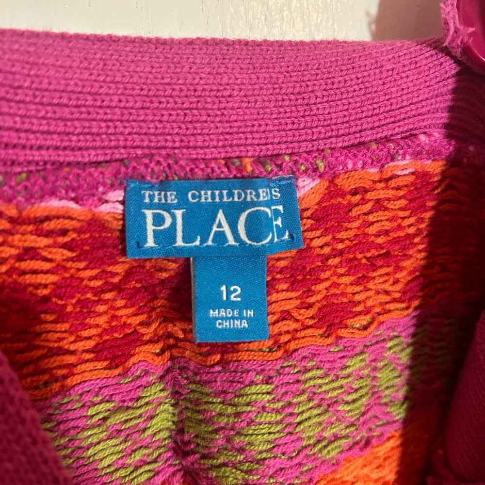 The‎ Children's Place Girls Jumper Dress Size 12 Knit Striped Colorful Pockets - Picture 4 of 4